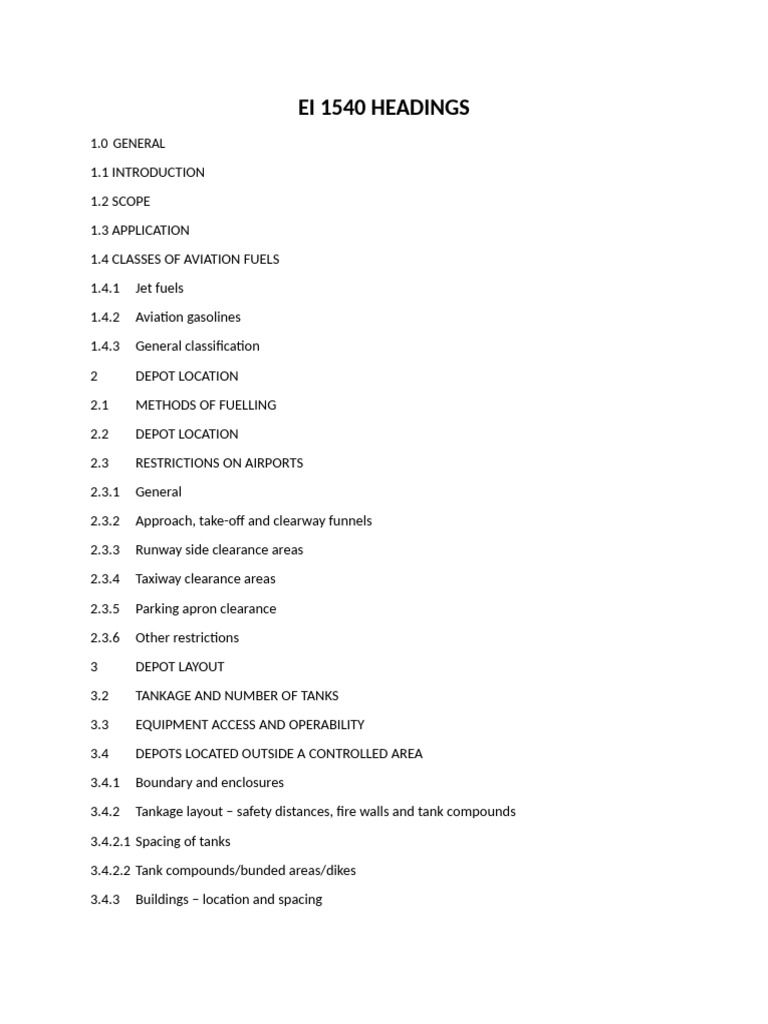 EI 1540 Aviation Fuel Depot Guidelines | PDF | Pipe (Fluid Conveyance ...