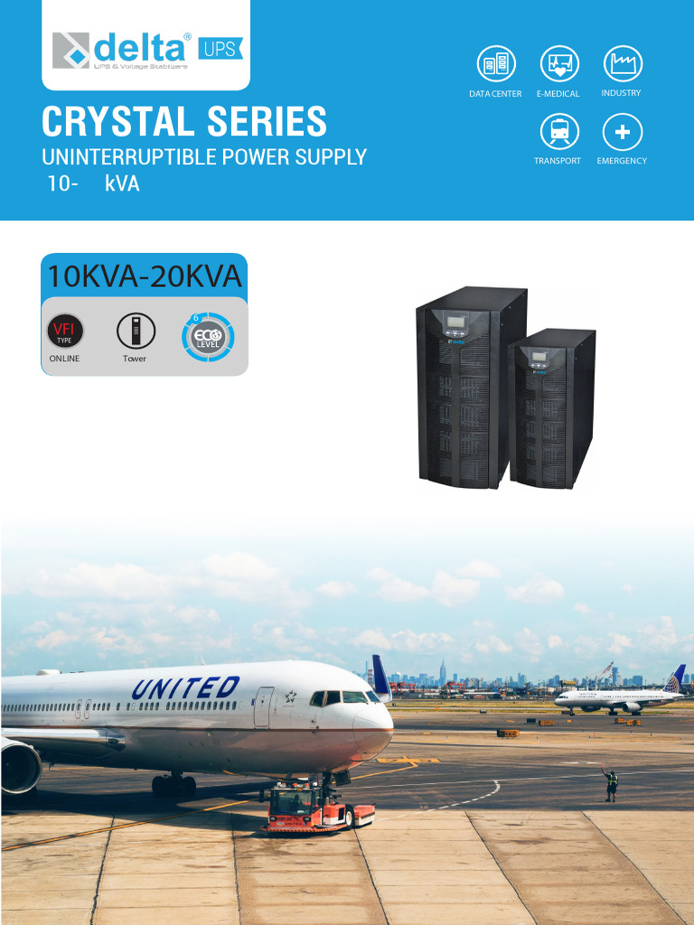 Delta UPS Crystal Series Overview | PDF | Power Supply | Mains Electricity