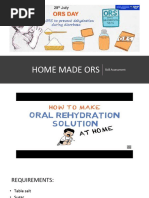 ORS Preparation Steps and Guidelines | PDF