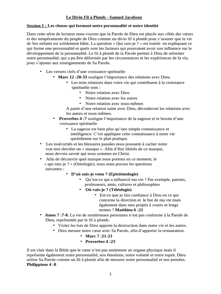Identité et relations spirituelles | PDF | Dieu | Amour