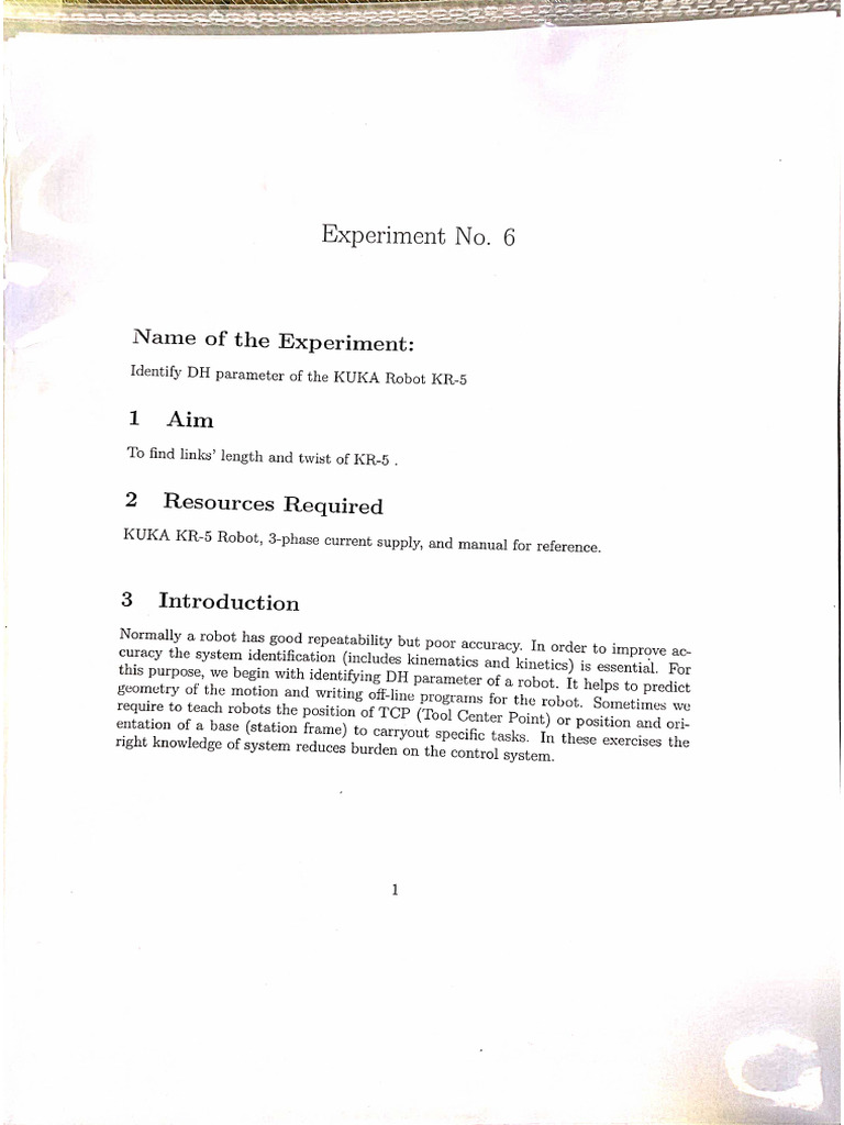 Robotics Exp 6 | PDF