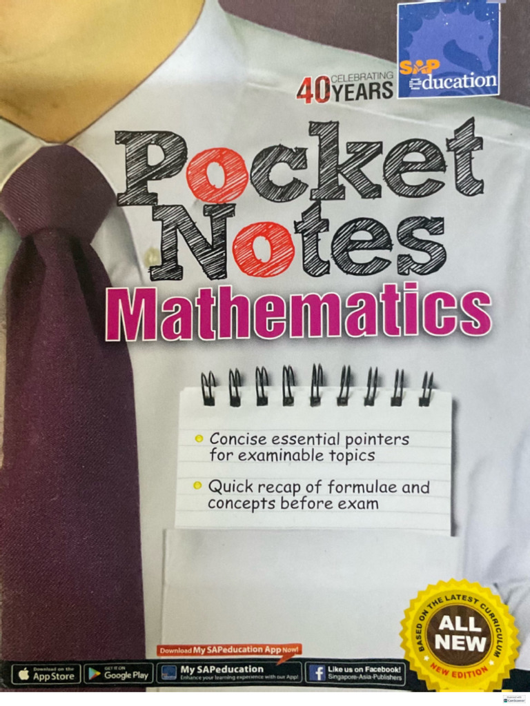 Pocket Notes For Maths (B) | PDF