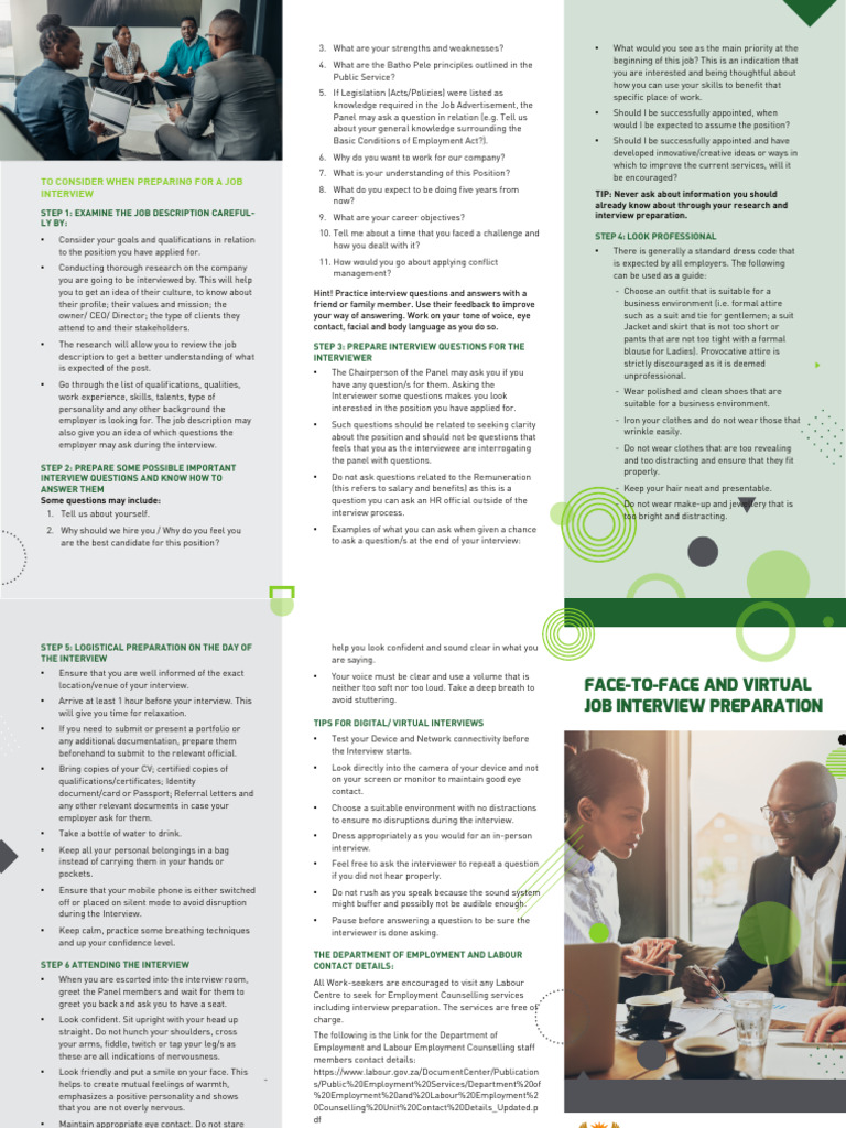 Job Interview Preparation Guide | PDF | Job Interview | Knowledge