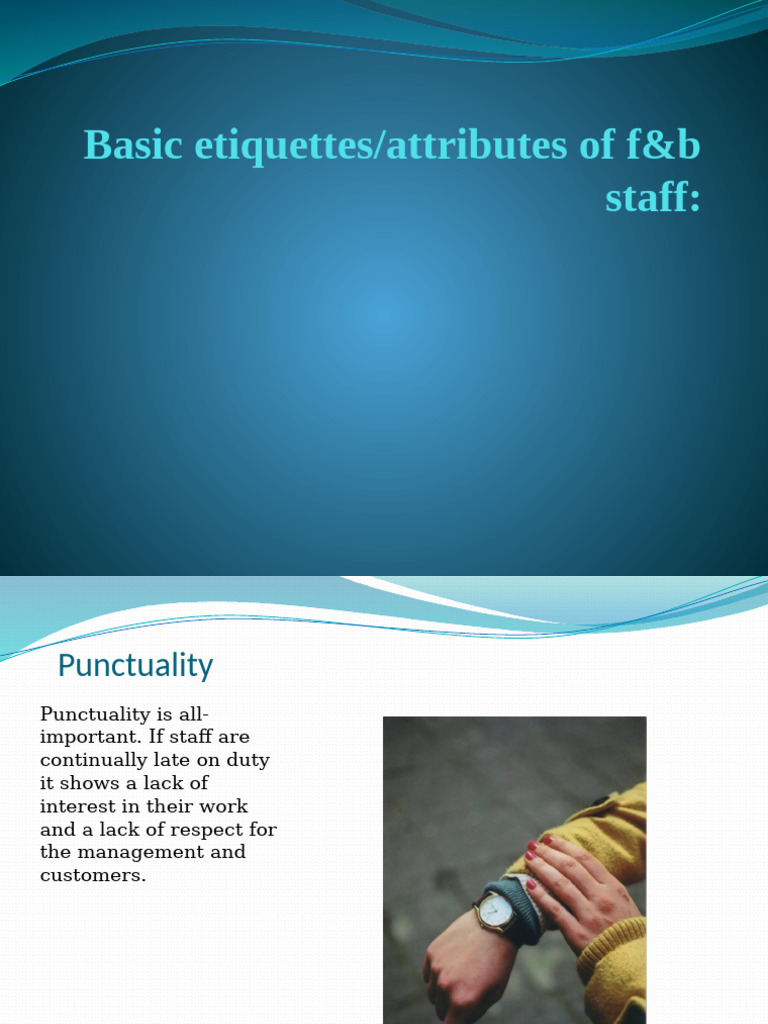 Basic Etiquettes | PDF