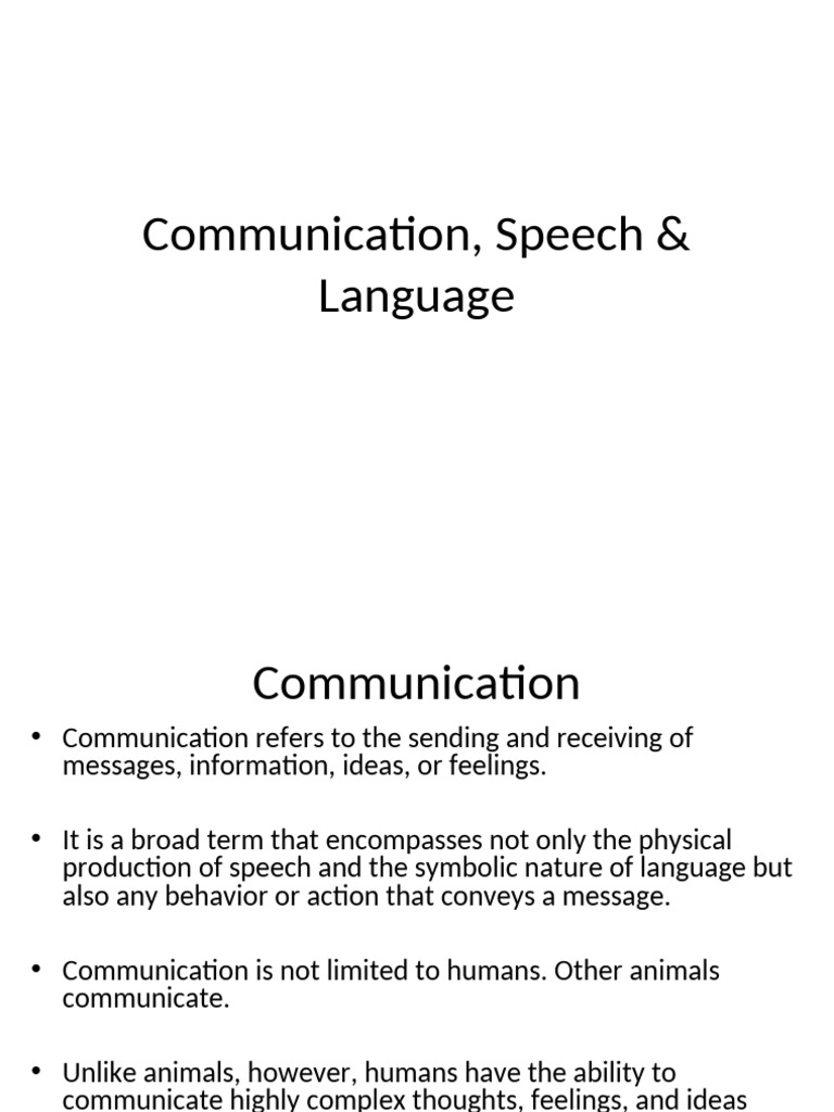 Understanding Communication and Language | PDF | Communication ...