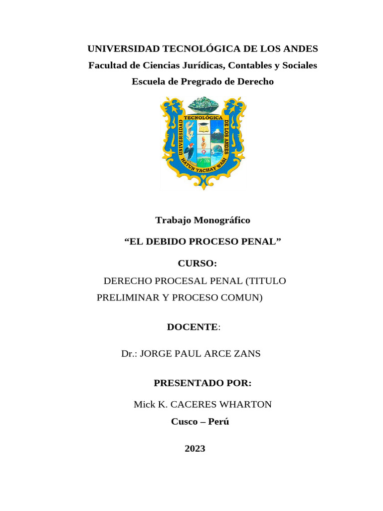 Derecho a la Defensa en el Proceso Penal | PDF | Presunción de ...