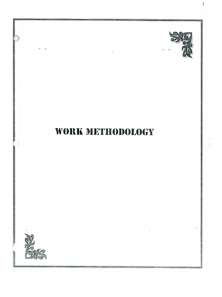 Work Methodology | PDF