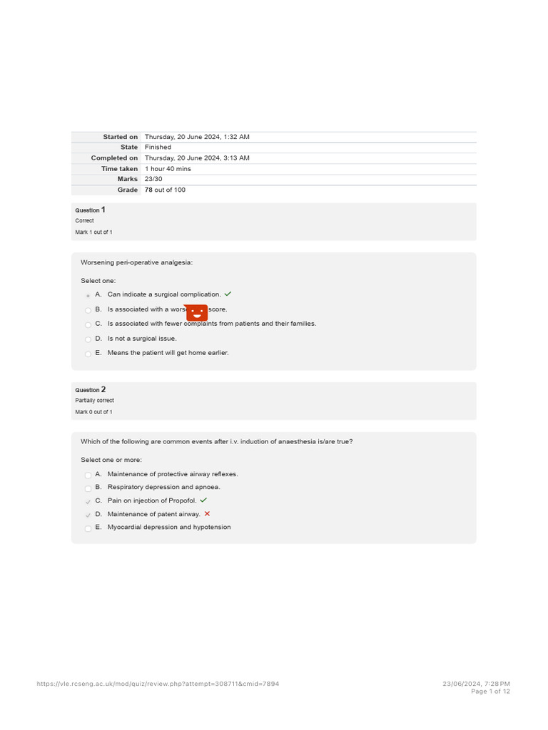 CCRISP Pre-Course MCQ Results | PDF | Human Diseases And Disorders ...