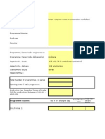 Documentary Budget Format