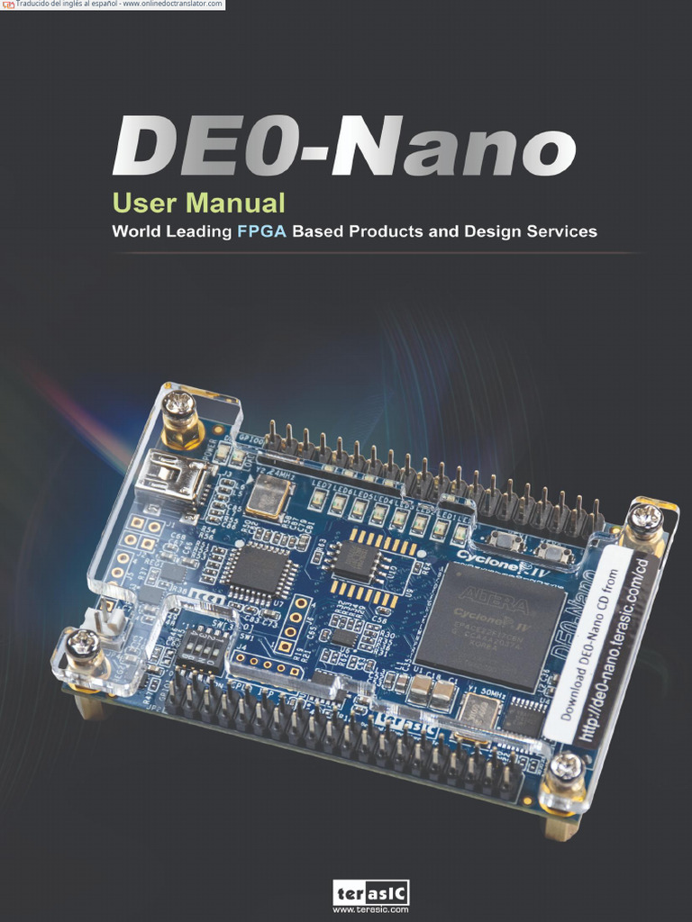 Manual DE0-Nano para FPGA | PDF | USB | Archivo de computadora