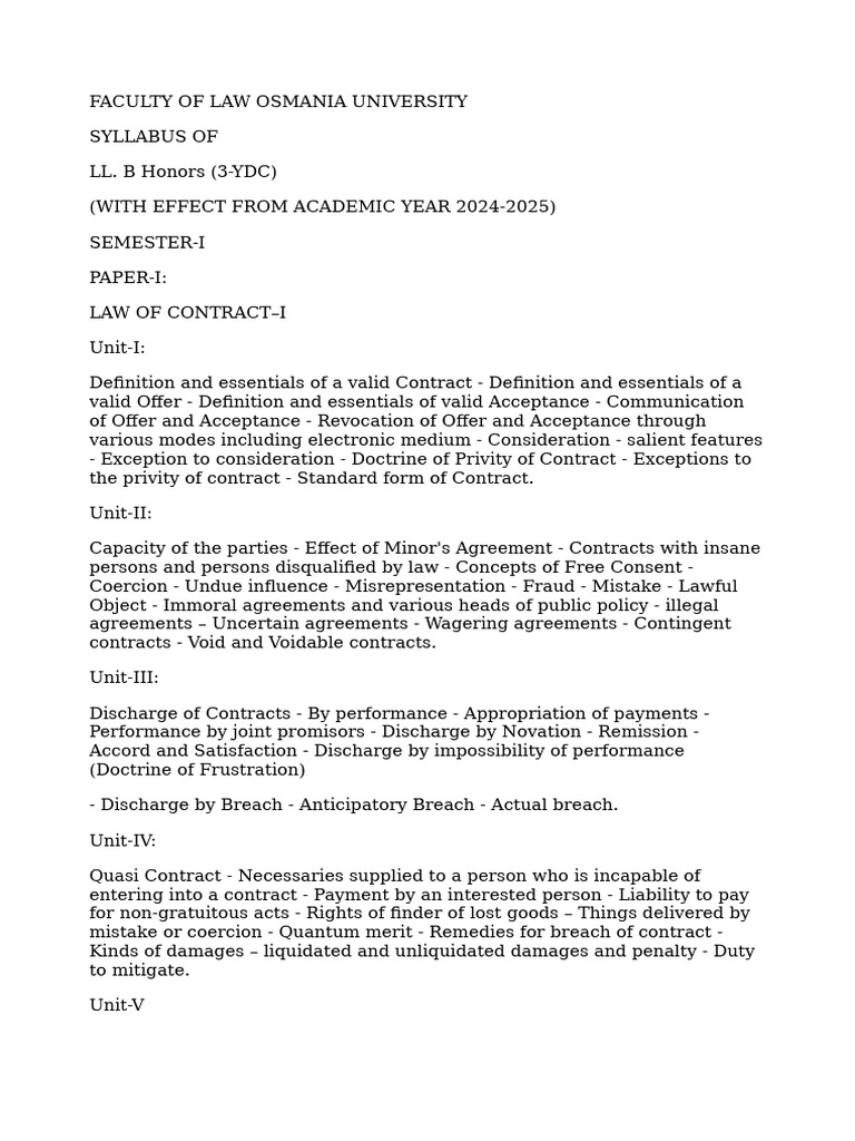 LLB Honours | PDF | Precedent | Tort