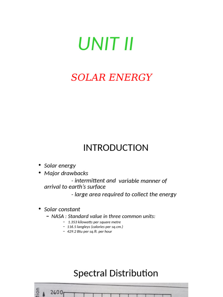 UNIT II Solar Radiation Measurements | PDF | Atmosphere Of Earth ...