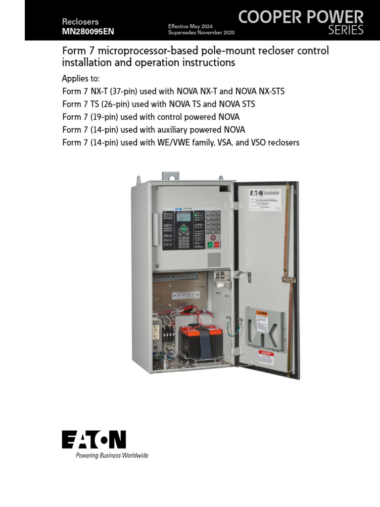 Form 7 Recloser Control Guide | PDF | Power Supply | Data Acquisition