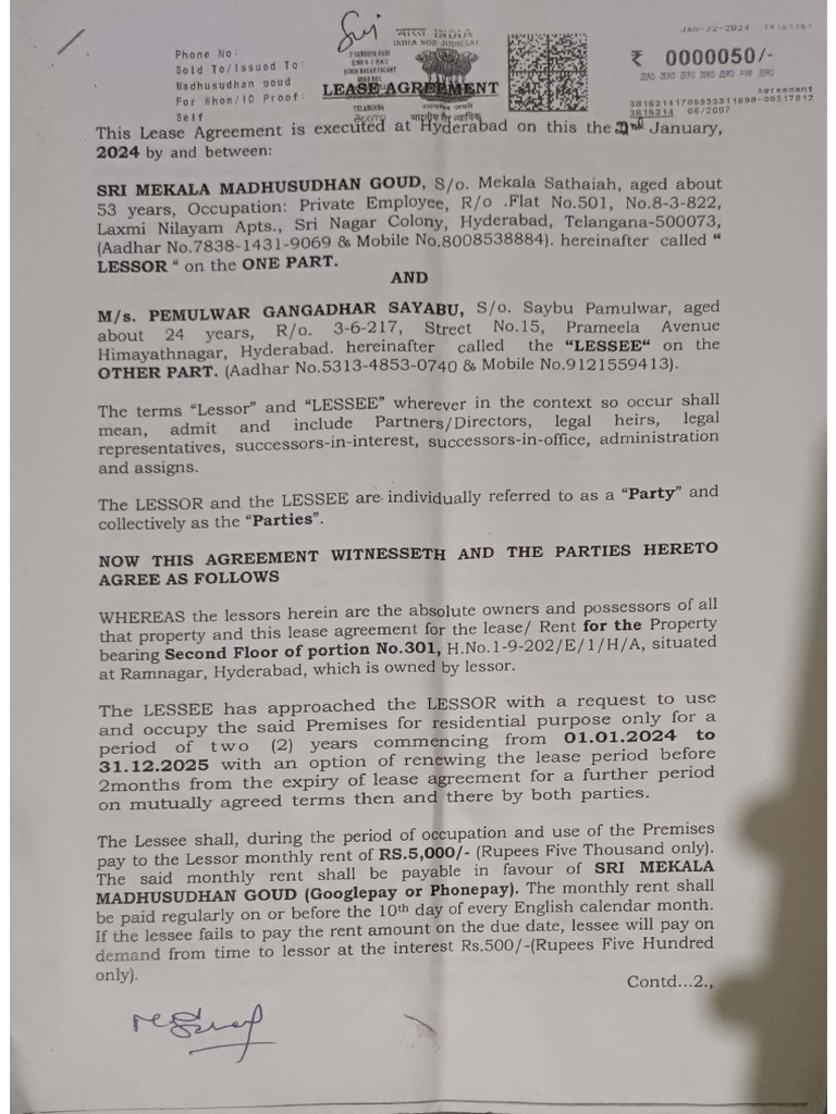 Rent Agreement 03-10-2025 23.20 | PDF