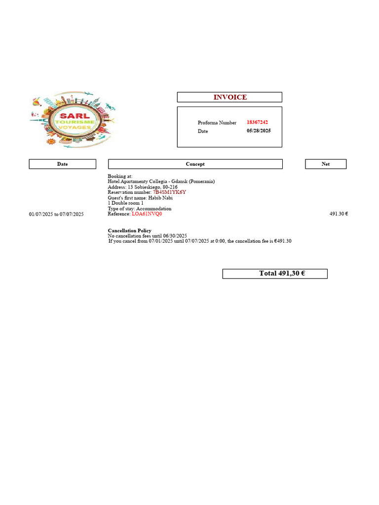 Nabi Invoice | PDF