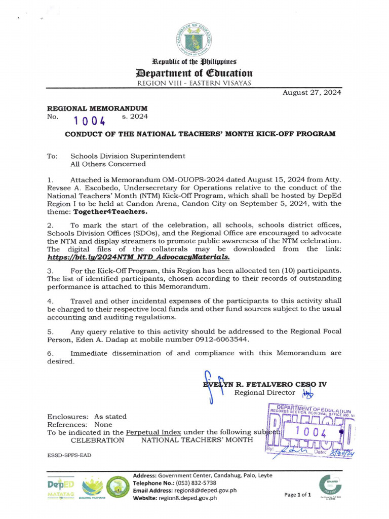 National Teachers' Day 2024 | PDF