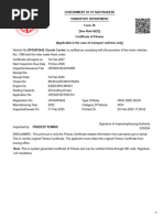 Vehicle Fitness Certificate Form 38 | PDF