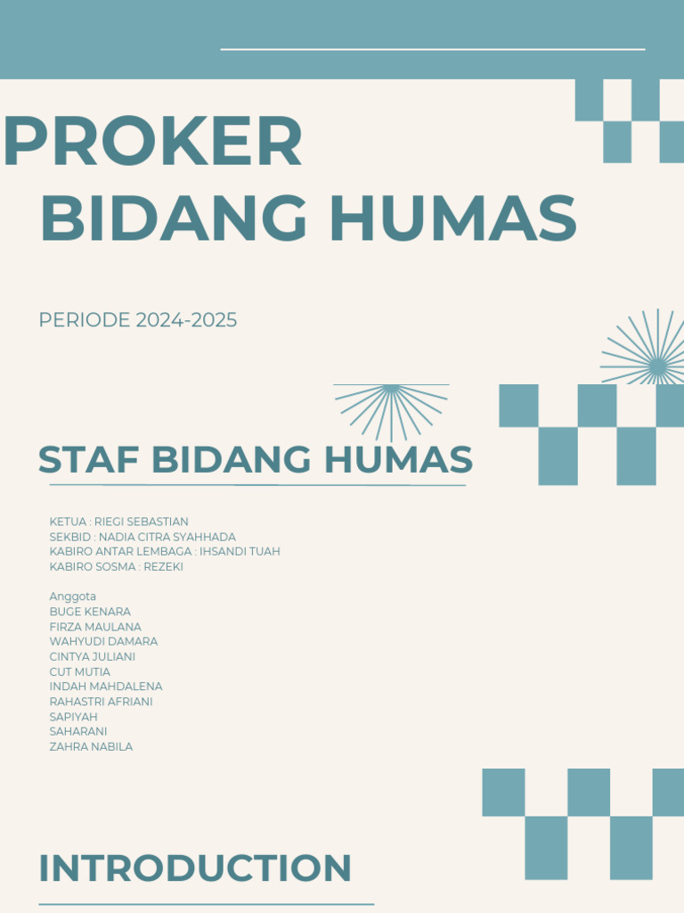 Proker Humas 2024-2025: Program Sosial Aceh | PDF