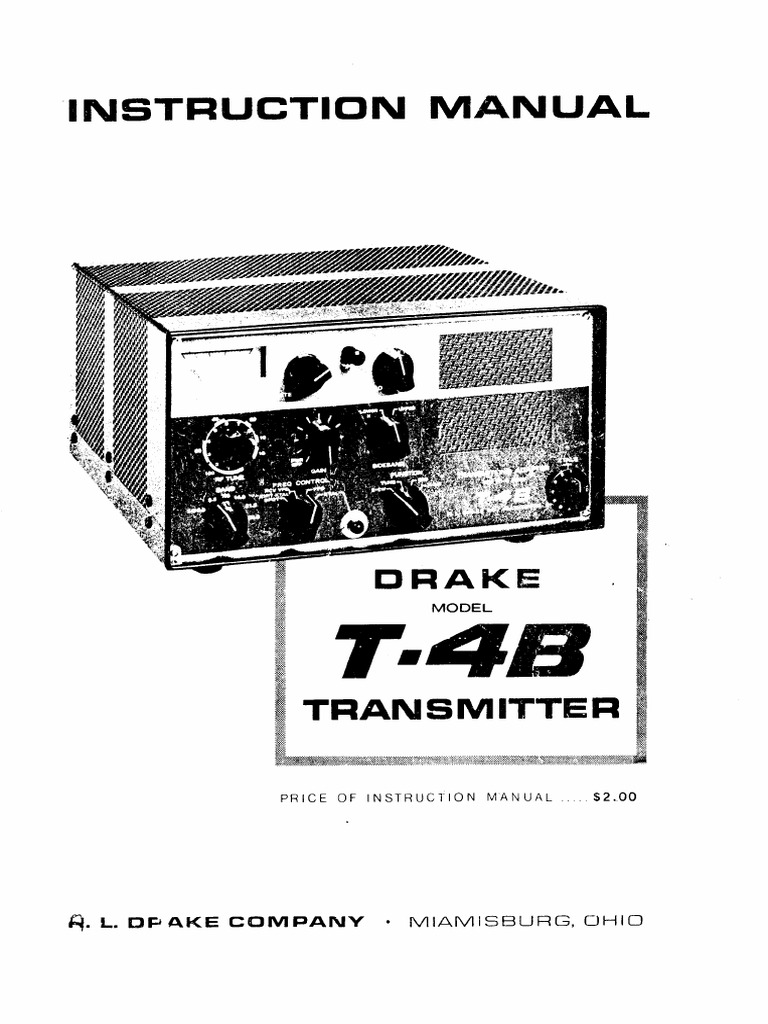 DRAKE t4b Manual | PDF