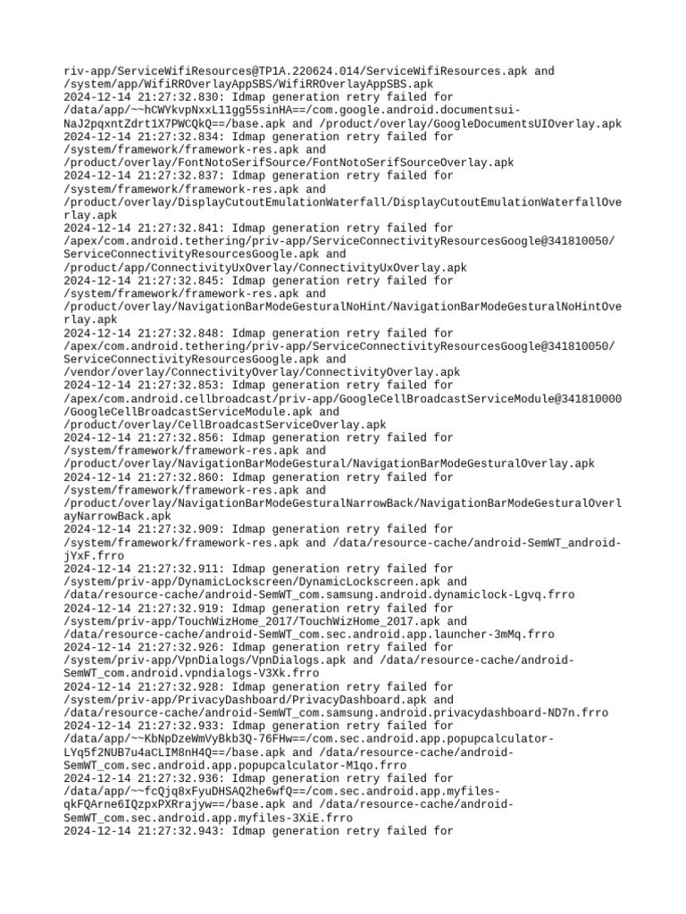 Lom Log | PDF | Android (Robot) | Operating System Technology