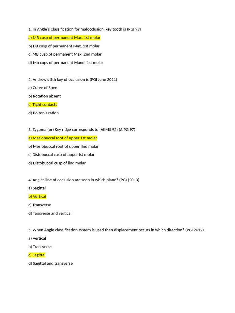 Malocclusion Classification and Terminology | PDF | Dental Anatomy ...
