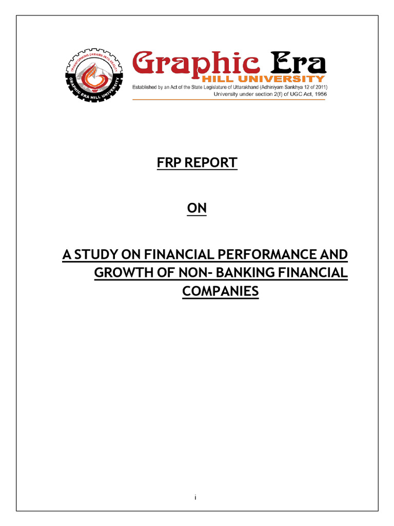 Financial Performance of NBFCs in India | PDF | F Test | Analysis Of ...