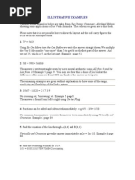 Illustrative Examples of Vedic Mathematics