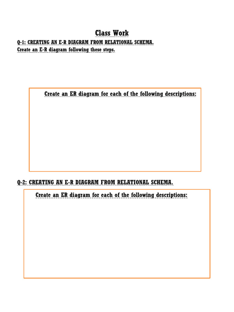 E-R Diagram Creation Guide | PDF