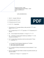 Estruturas Algébricas II - Lista de Exercícios