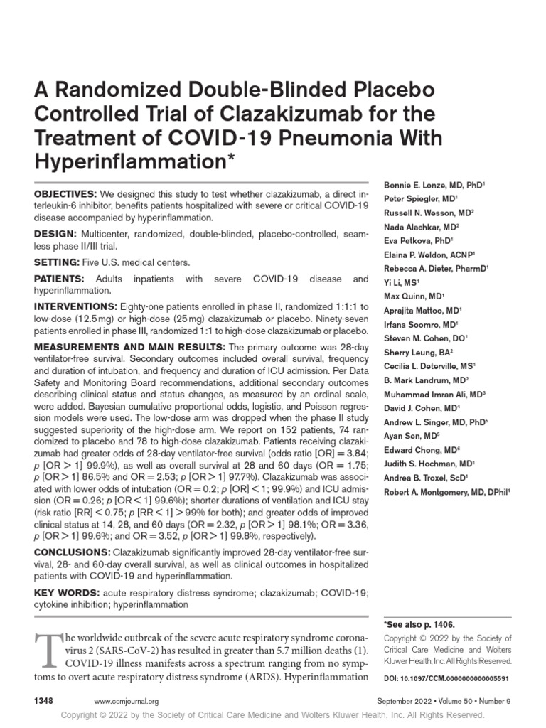 A Randomized Double Blinded Placebo Controlled.7 | PDF | Clinical Trial ...