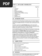 Unit 2 Dynamic Modeling: Structure Page Nos