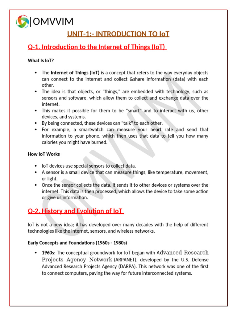 Introduction to Internet of Things (IoT) | PDF | Internet Of Things | I Pv6