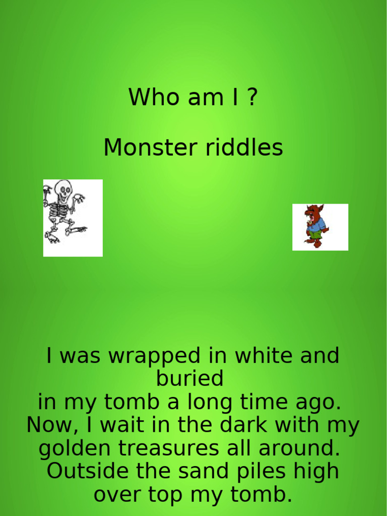 4-Monster Riddles1 | PDF