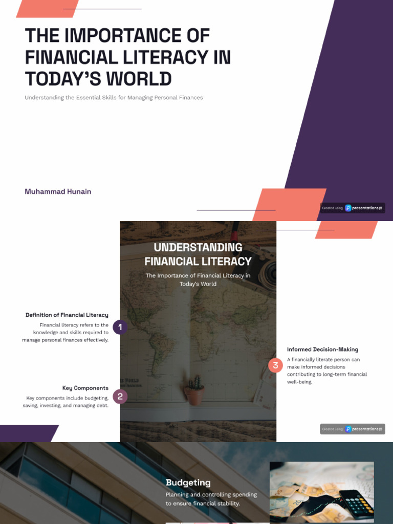 The Importance of Financial Literacy in Today's World | PDF