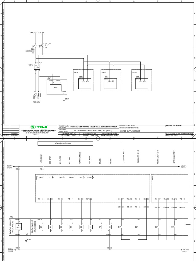 110kV Substation Drawing Overview | PDF