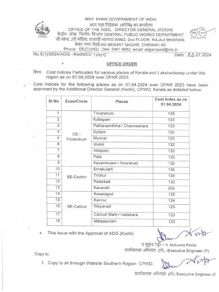 Cost Index - 2024 | PDF