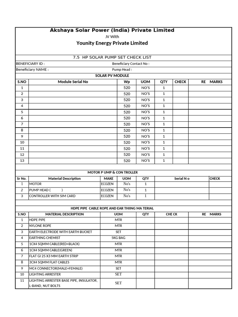 7.5P DC Format For Material Delivery To Beneficiary | PDF ...