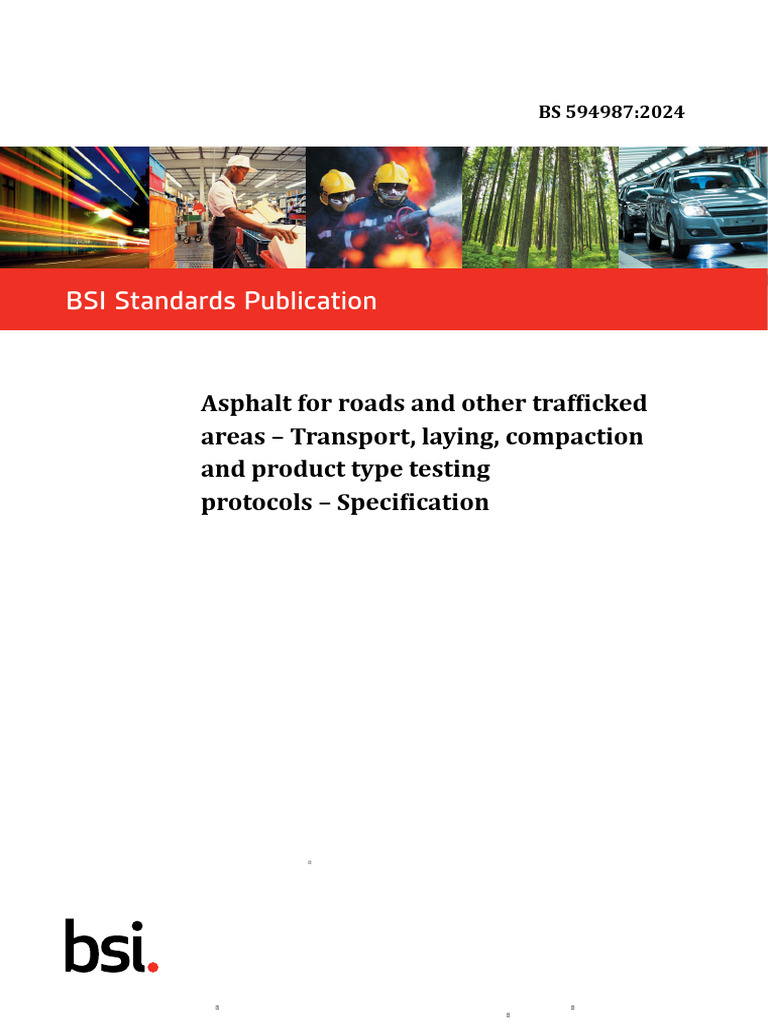 Asphalt Standards BS 594987:2024 | PDF | Road Surface | Concrete