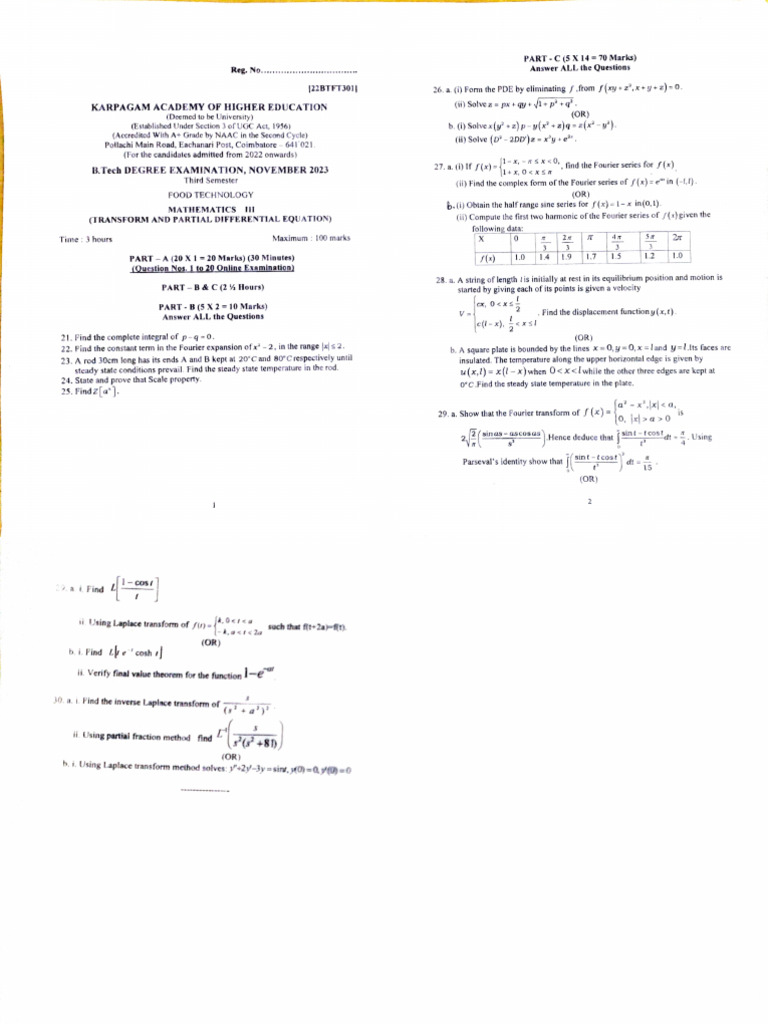 Transforms and Its Applications | PDF