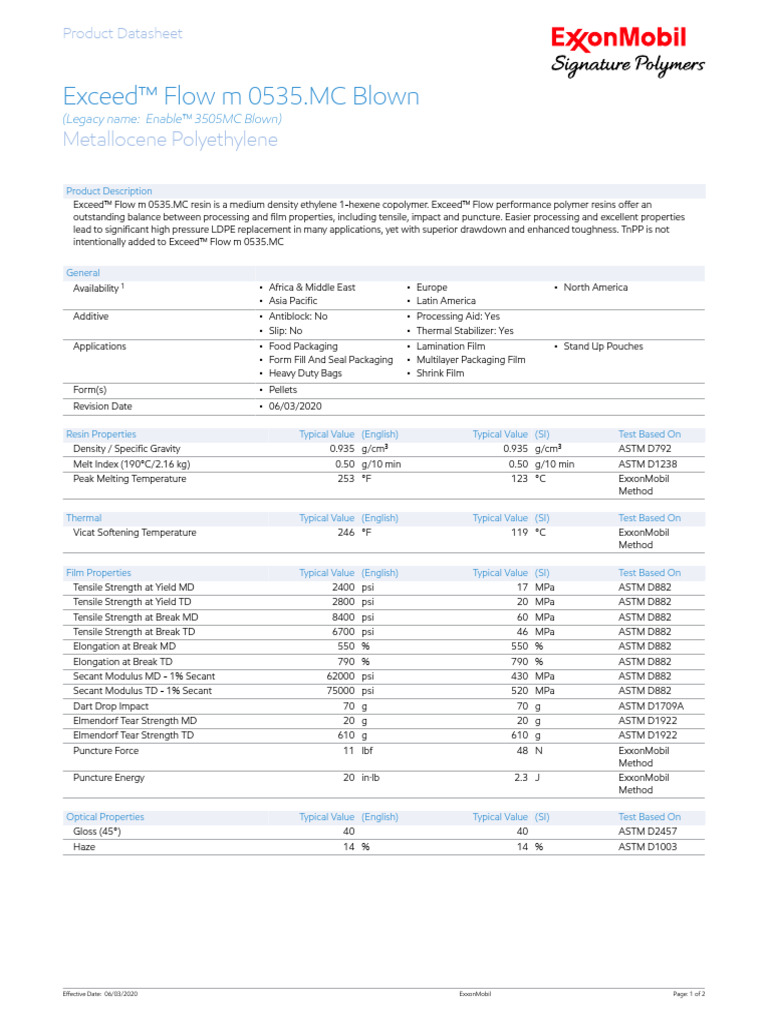 Exceed™ Flow m 0535.MC Datasheet | PDF | Building Engineering ...