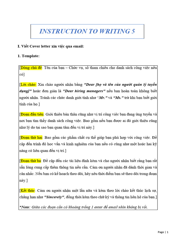 Writting Ta 5 | PDF