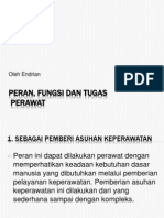 Peran, Fungsi Dan Tugas Perawat