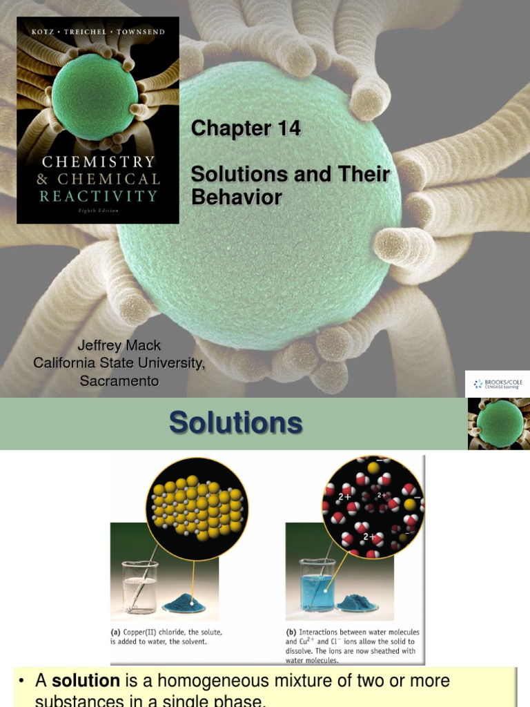 Chemistry Solutions Guide | PDF | Solution | Solvation