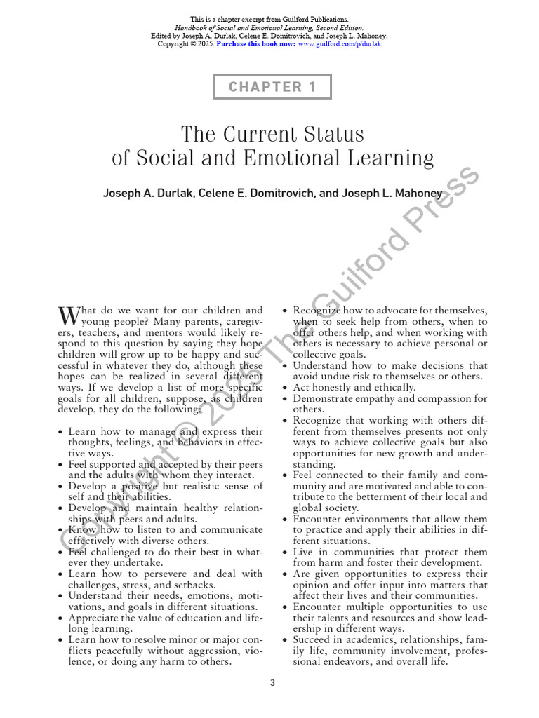 Understanding Social and Emotional Learning | PDF | Learning | Cognition