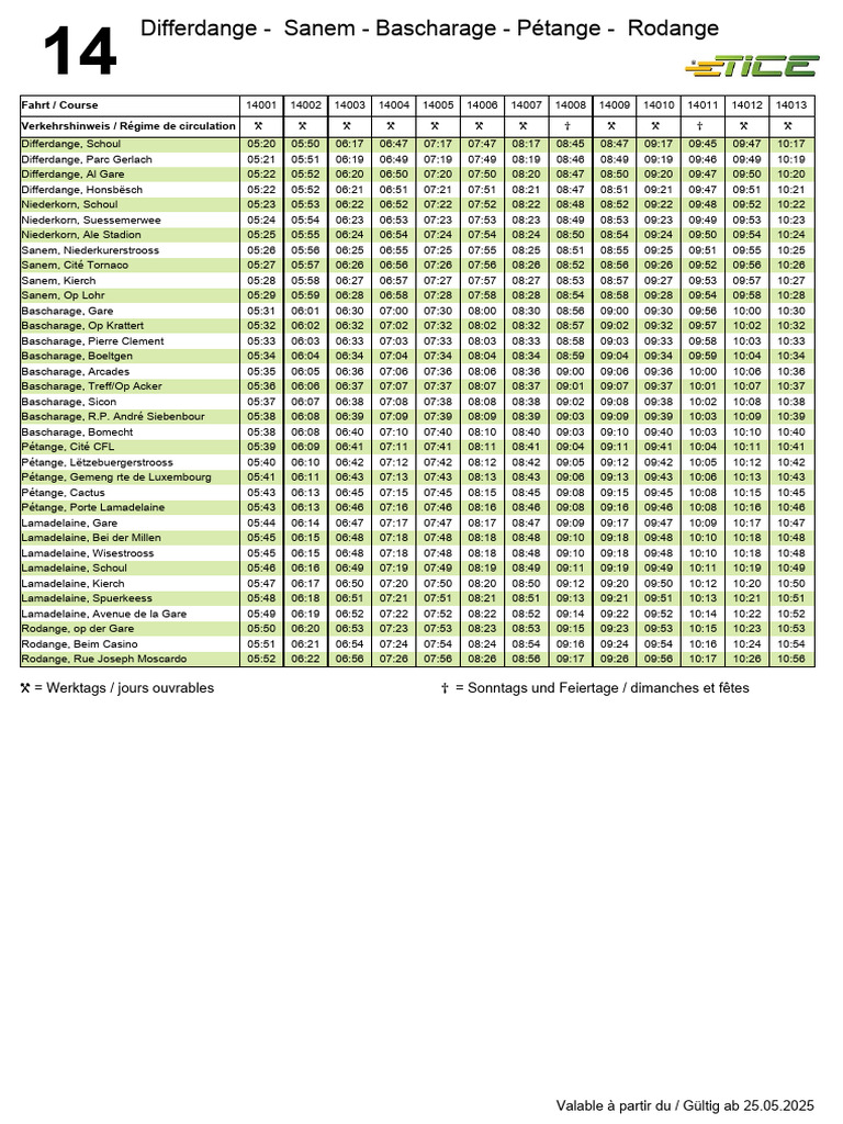Circulation Niederkorn et alentours | PDF