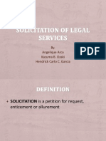 Solicitation of Legal Services