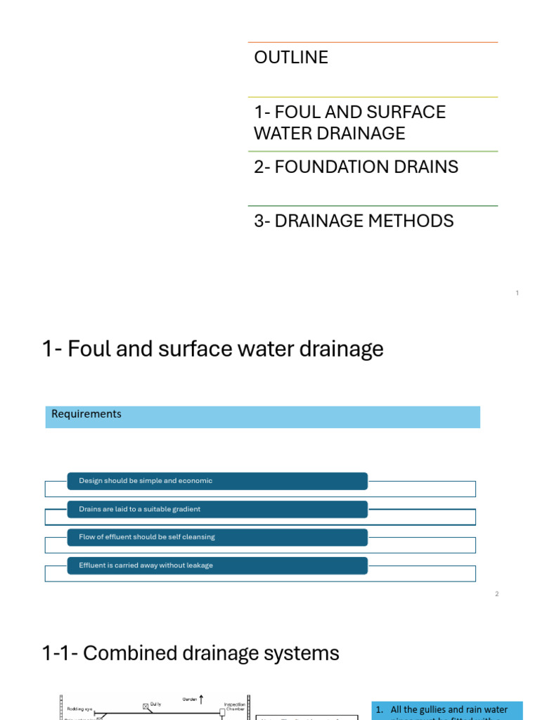 Effective Drainage System Design Guide | PDF