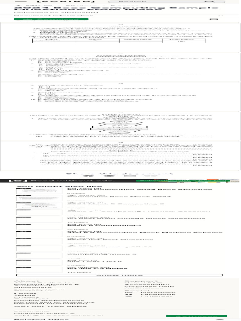 2024 BECE Computing Sample Questions | PDF | Scribd | Computing