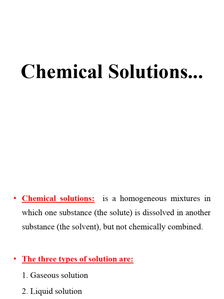 Understanding Chemical Solutions and Buffers | PDF | Electromagnetic ...