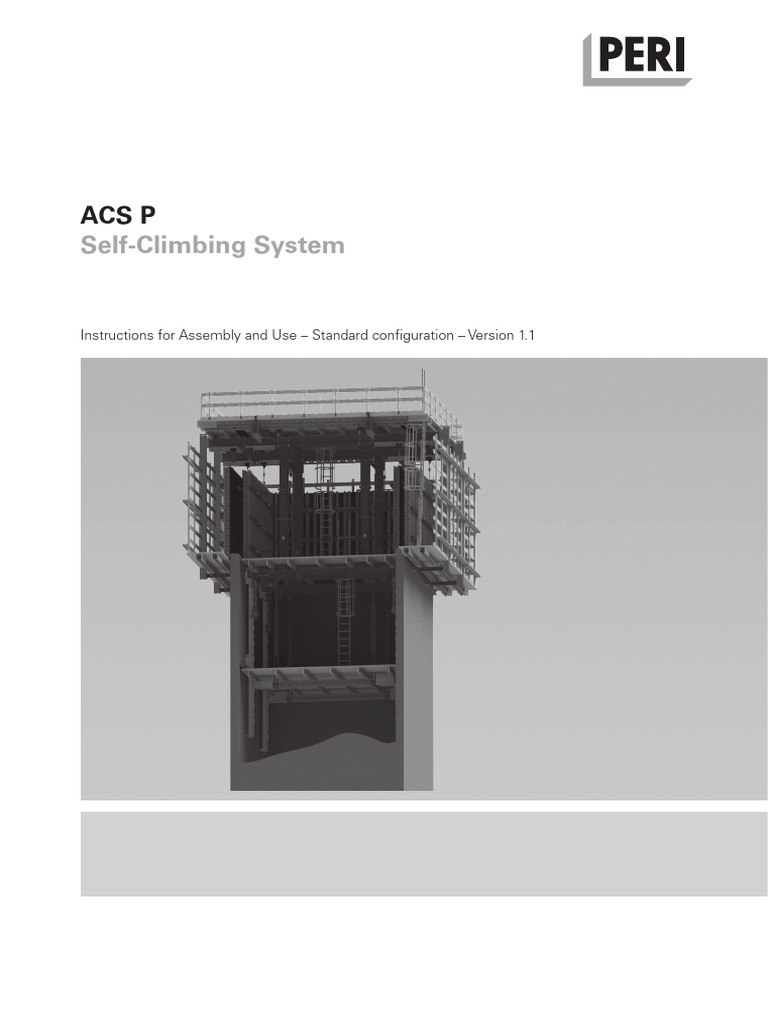 ACS P Self-Climbing System Assembly Guide | PDF | Safety | Personal ...